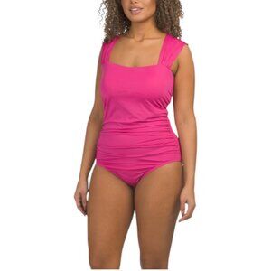 JANTZEN Wide Strap One-piece Swimsuit